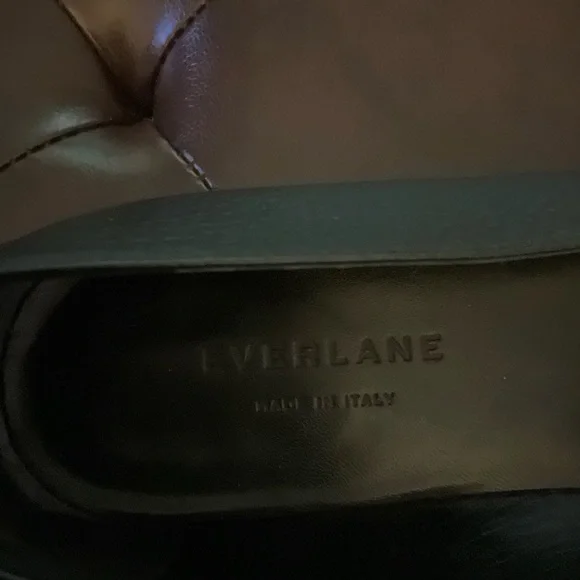 (Lori) Everlane Black Leather Loafers Italy sz 9 - Picture 4 of 6